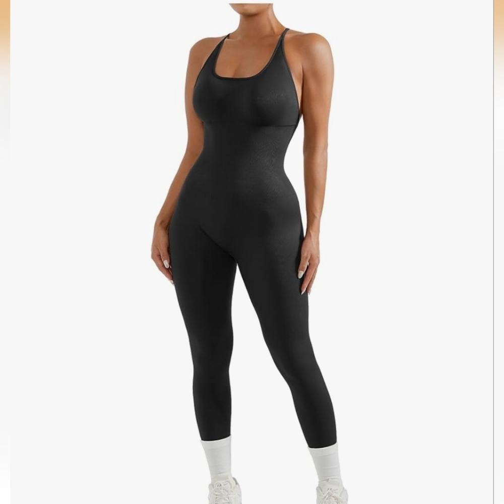 Black Full-Length Bodysuit